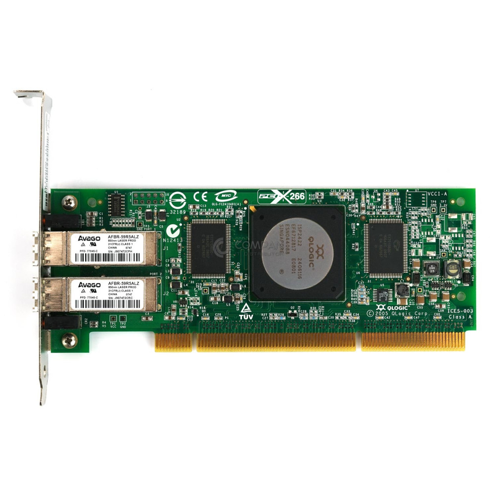 FC2410401-39 QLOGIC QLA2462 PCI-X FC DUAL PORT ADAPTER QLA2462